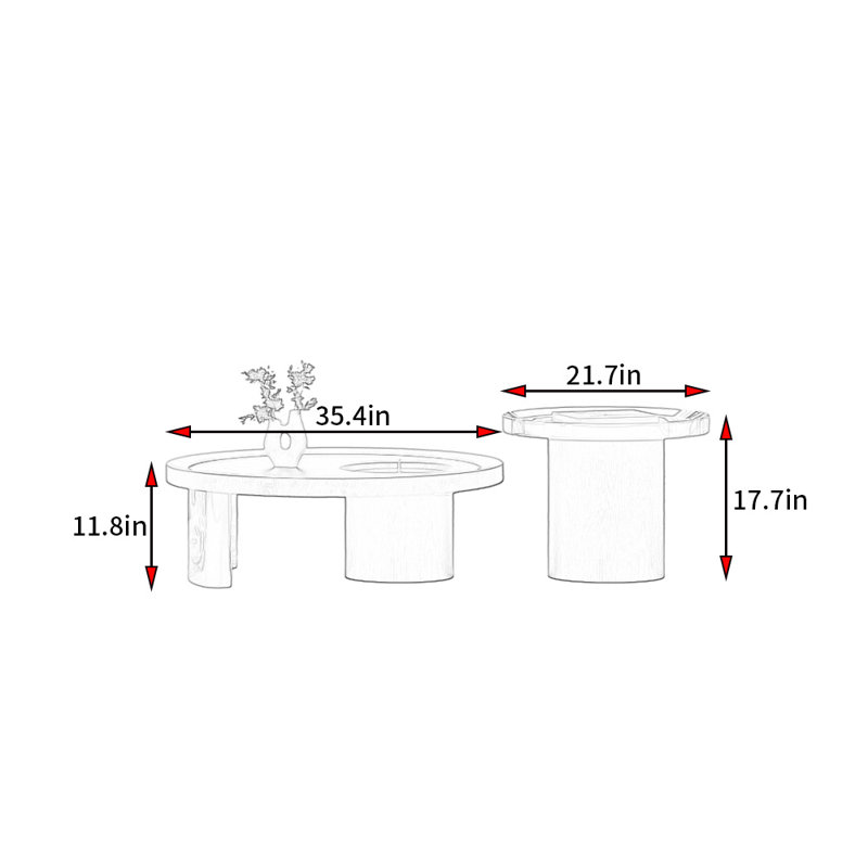 Table basse Modern Light Luxury