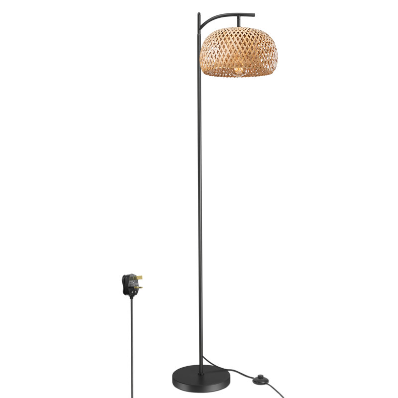 Alikah 160cm Black Reading Floor Lamp
