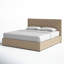Lit plateforme tapissier avec rangement Cletus-1691165819