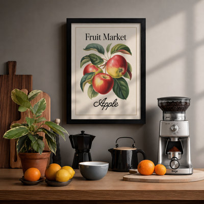 Apple Study Botanical - Framed Print