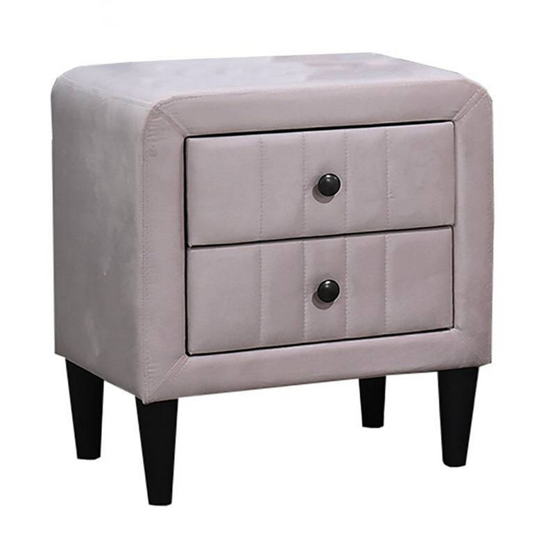 Healy 2 - Drawer Nightstand, Light Pink