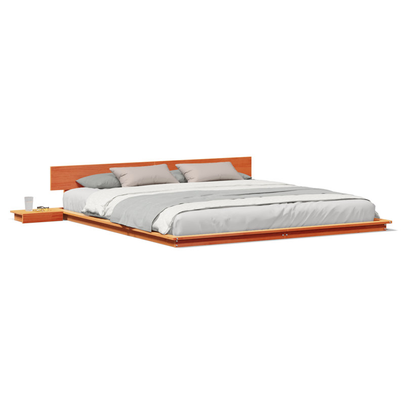 Solid Wood Bed, Super King (6'), Wax Brown