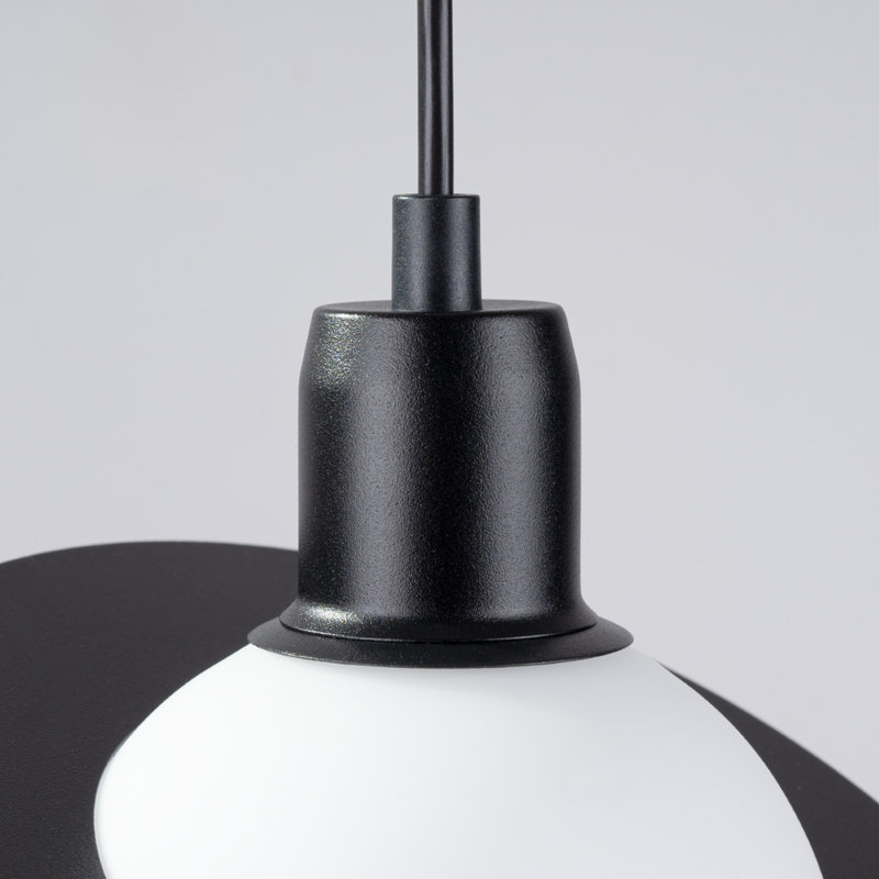 Berthina 1 - Light Stainless Steel Pendant, Black
