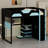 Smart Loft Bed Featuring Built-In Workspace, Organizational Shelves, USB Charging & Customizable RGB Lights-1688489866