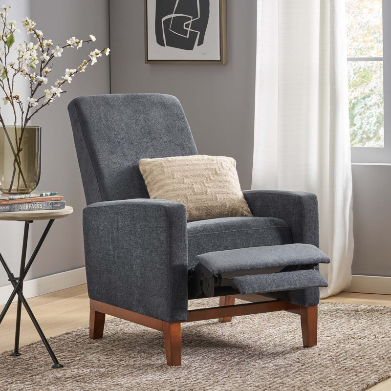 Fauteuil inclinable manuel de 27 po Ashlyn, Gris anthracite