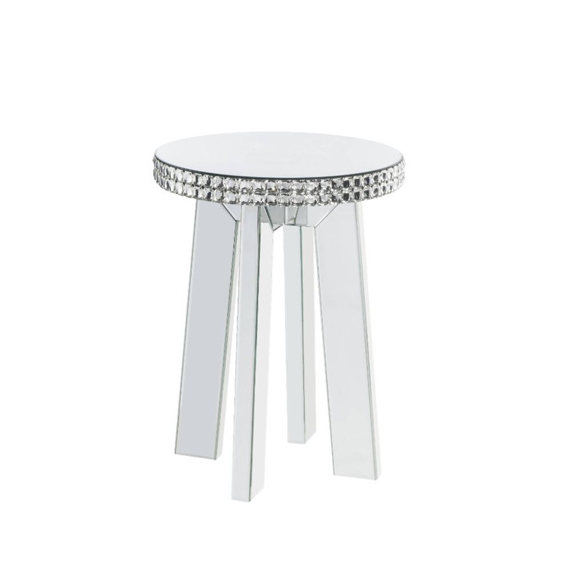Vahan Glass Tray Top End Table