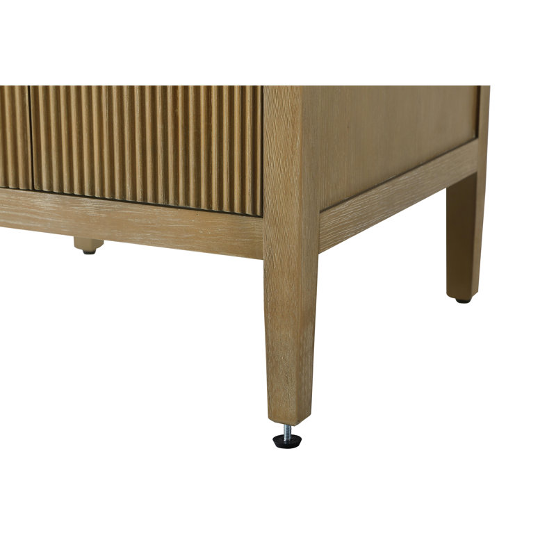 24 inch Single Bathroom Vanity, Linen Oak
