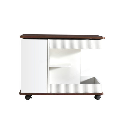 Adjustable Lift-Top End Table With 360° Rotating Surface