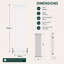 Uxbridge Vertical Traditional Colosseum Radiator-40191302-40191305