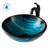 Nature Series Glass Circular Vessel Bathroom Sink with Faucet-35841300
