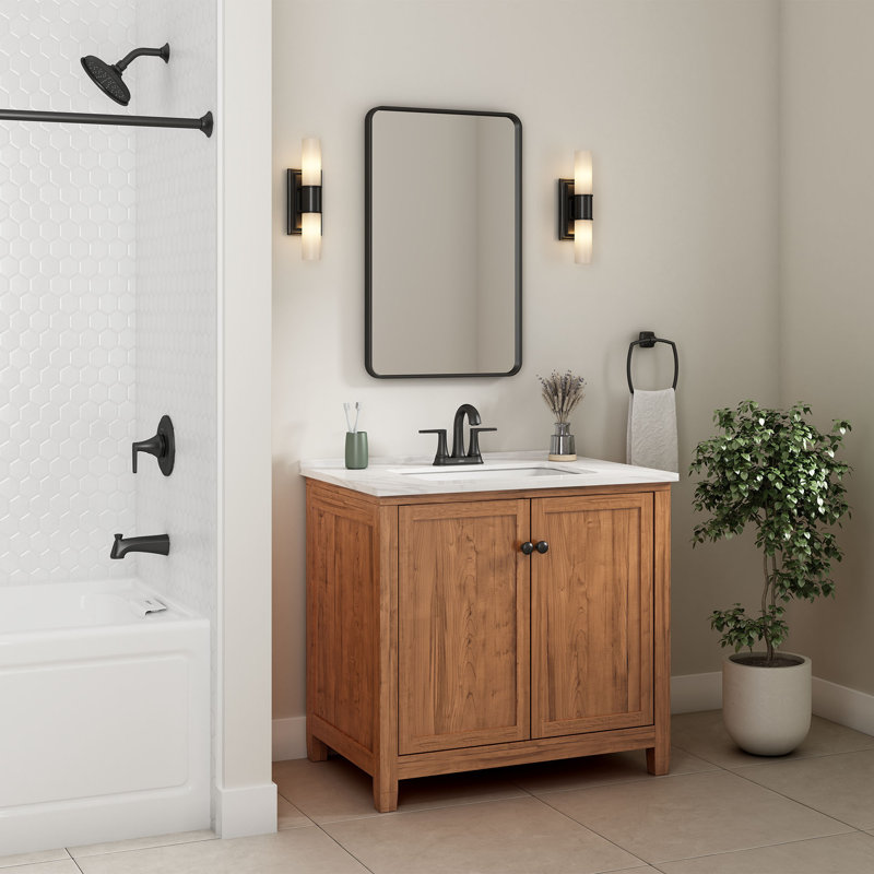 Becklow Pressure-Balanced (Temperature Control Only) Complete Shower System, Matte Black
