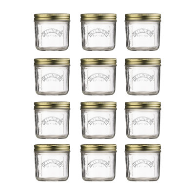 Glass Canning Jar - Set of 12
