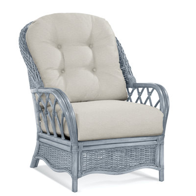 Chaise avec accoudoirs en rotin Everglade