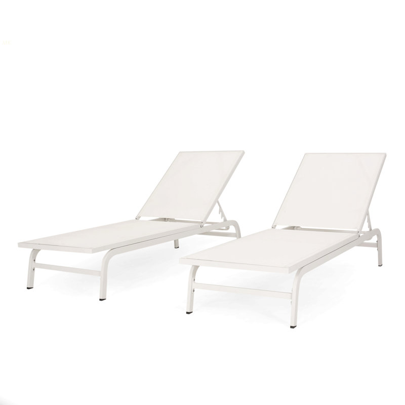 FINN CHAISE LUNGE, Blanc