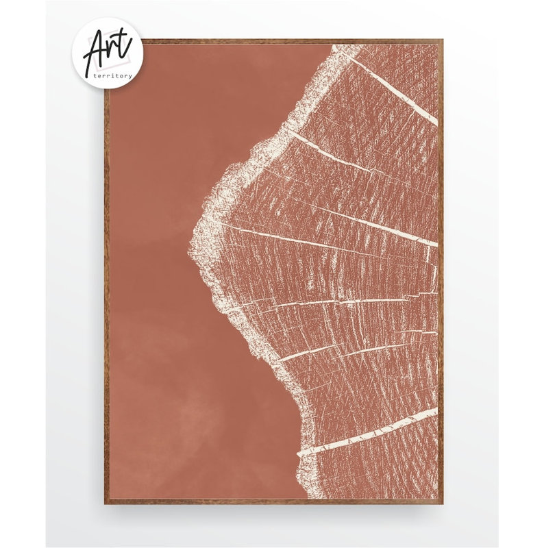 Impression sur grand arbre, art mural en terre cuite, Lake House, impression sur bois, Toile tendue
