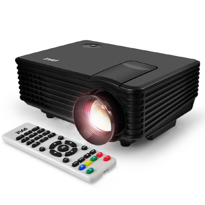 Pyle Home Theater Projector 800 Lumens Portable Projector with Remote Included
