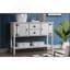 Console de 46 po en bois massif avec 2 tiroirs, armoires et tablette inférieure, armoire de rangement pour salle à manger de style rétro-1136796765-1136796754-1136796764