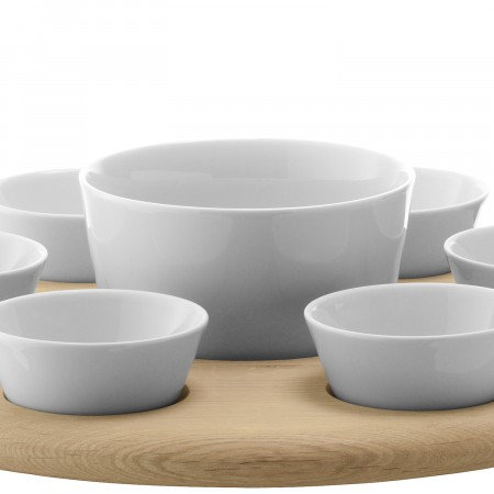 Paddle Porcelain Serving Bowl