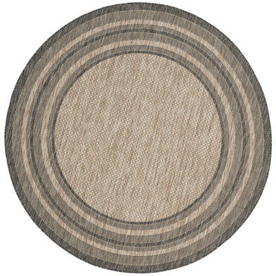 Augustinus Natural/Black Indoor/Outdoor Rug