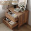 Ensemble de chambre à coucher 3 pièces Hingham, commode 9 tiroirs et 2 tables de chevet, brun-2073286744