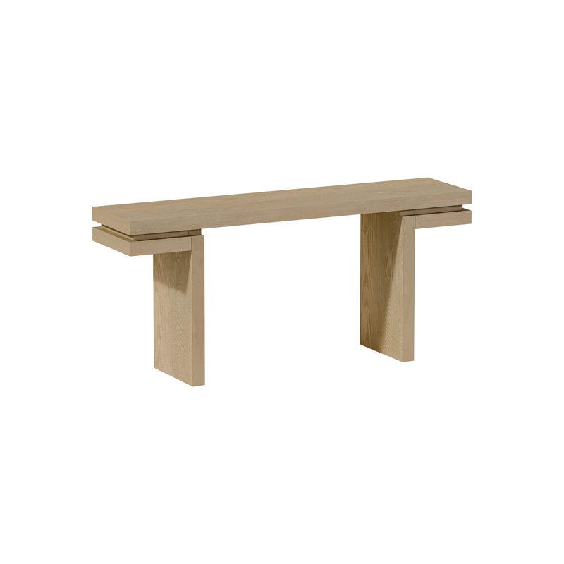 Console Table, Minimalist Table For Entryway, Living Room, Home Office, Oak