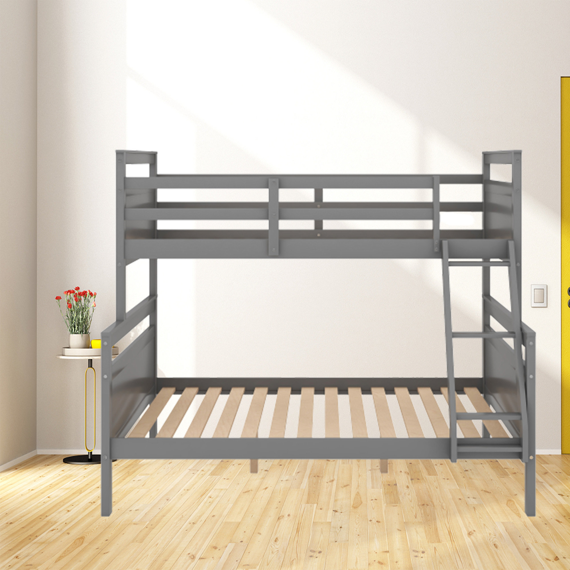 Harriet Bee Ginutis Twin Standard Bunk Bed with Trundle Bed Wayfair