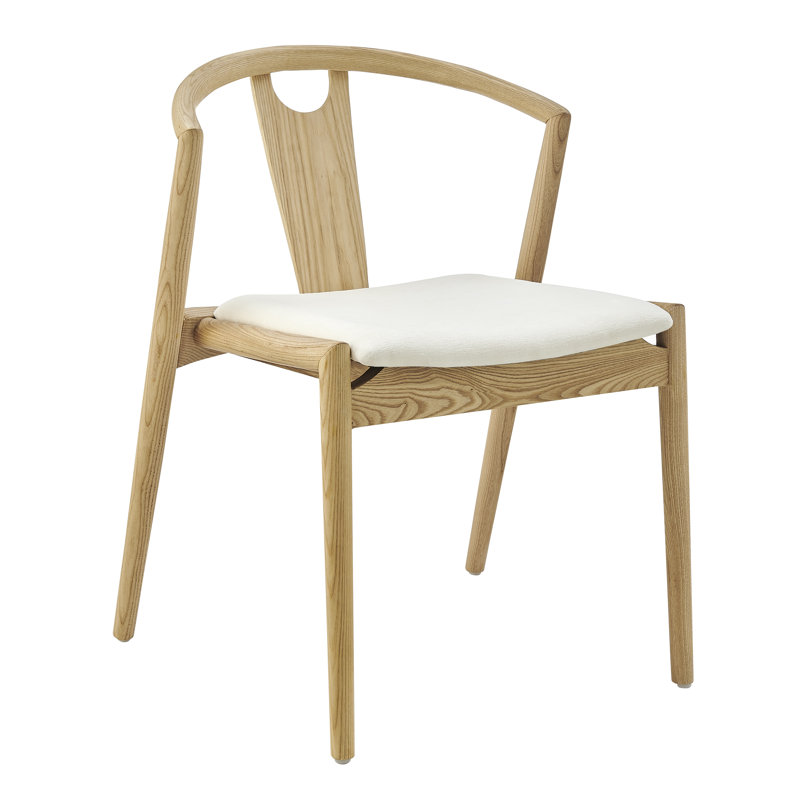 Chaise rembourrée Ambra, Blanc, 1