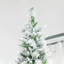 9' Unlit Snow Flocked Pine Artificial Christmas Tree With Realistic Branches And 1159 Tips
