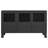 Charemon Sideboard Industrial Storage Cabinet for Living Room Metal and Glass-1692048215