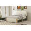 Lit plateforme tapissier avec pieds en bois-1288931481