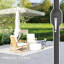 Parasol d'extérieur pour parasol de patio, mât en aluminium, manivelle blanche-1447127144