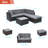 5 - Person Modular Patio Conversation Sets with Cushions-98637091
