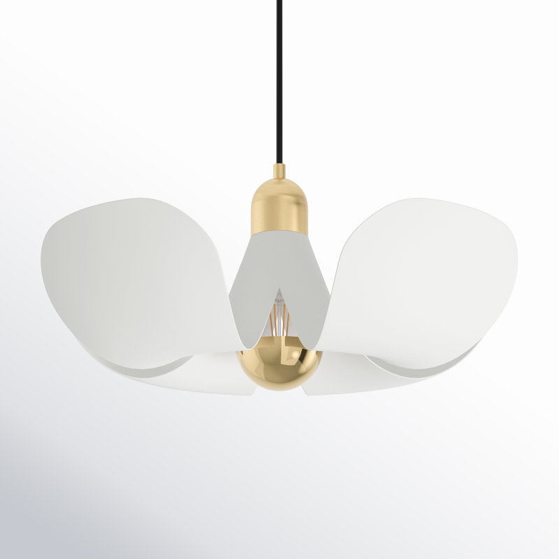 Miruna 1 - Light Novelty Pendant, Satin Brass/White