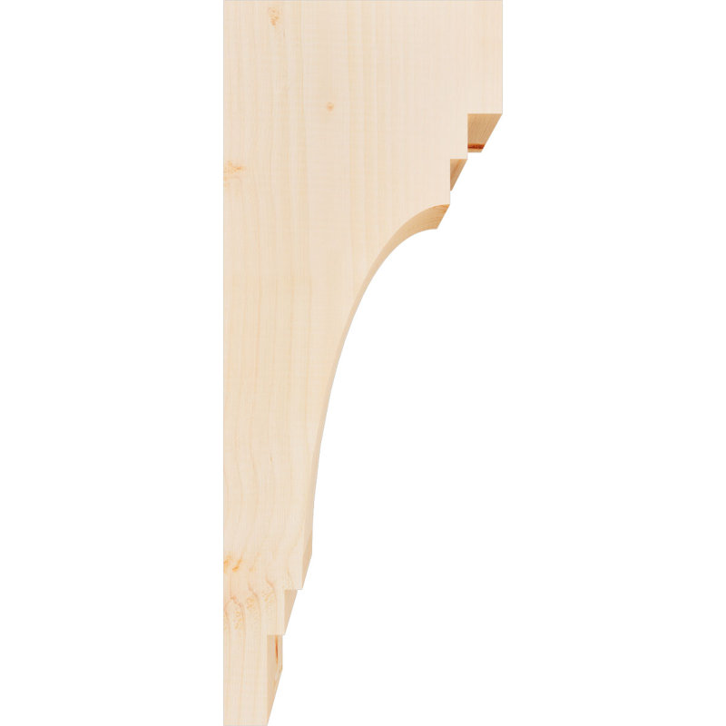 Corbeau Pescadero, H 26 po x l 5,5 po x P 10 po, Sapin de Douglas, Lisse