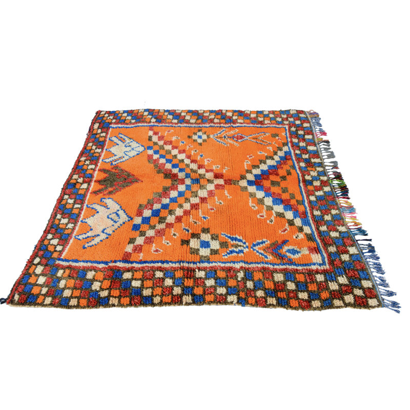 One-of-a-Kind Square 5'4" Hand Knotted Area Rug