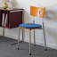 Ensemble de 2 chaises d'appoint 16,14 po à dossier uni orange