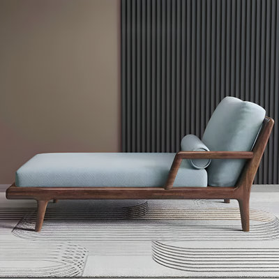 Chaise de loisir simple en bois massif
