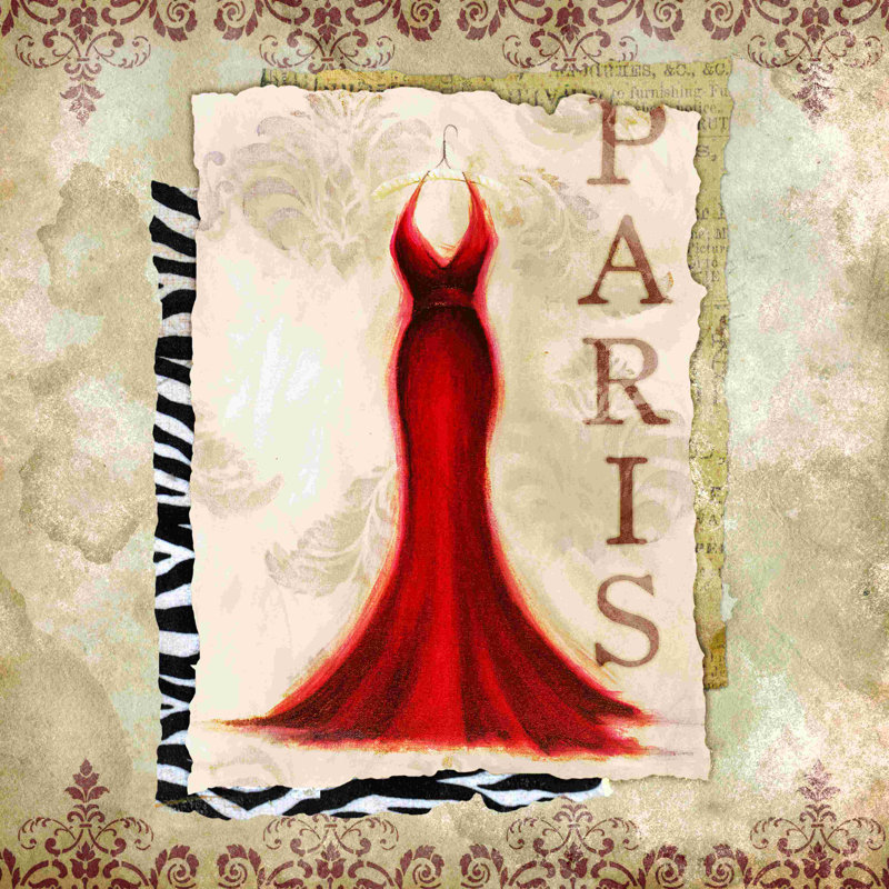 Paris Couture 2 - Impression sur toile tendue, H 12 po x l 12 po