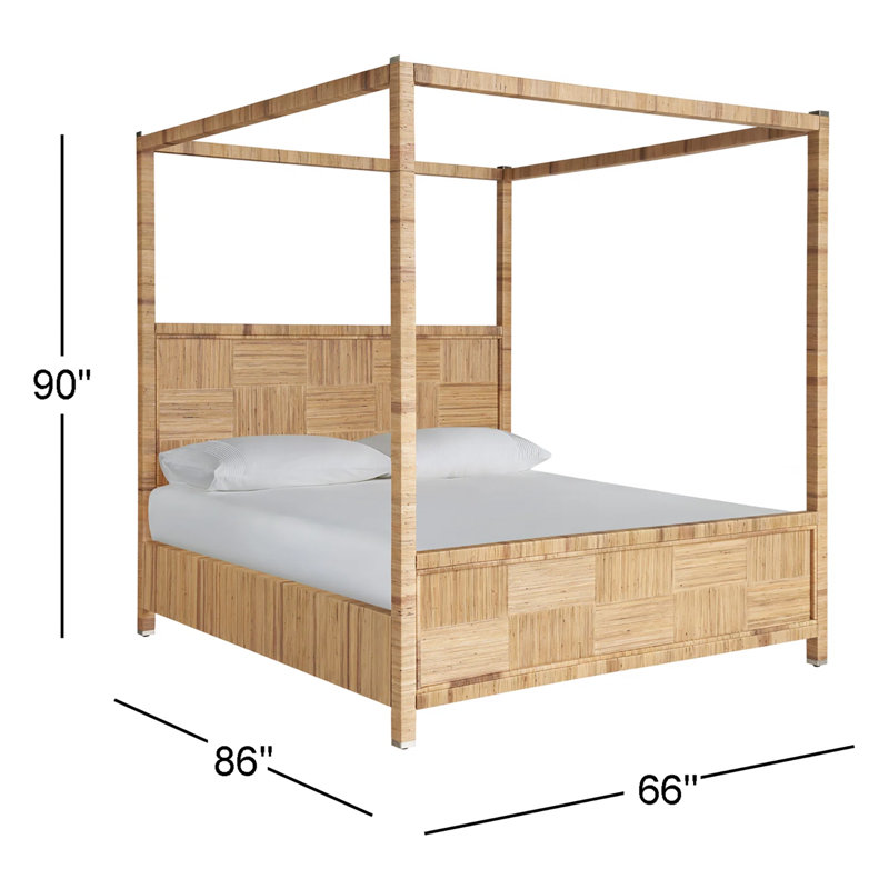 Rattan Standard Bed, Queen