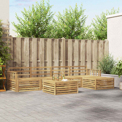  Outdoor Sofa Set 6 Pcs Sectional Garden Furniture Terrace Seating Patio