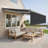 Retractable Patio Awning with Valance, Aluminum Frame, Polyester-123014870-123014871