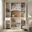 Armoire de rangement style campagne moderne avec tablettes réglables H 79 po x l 67 po