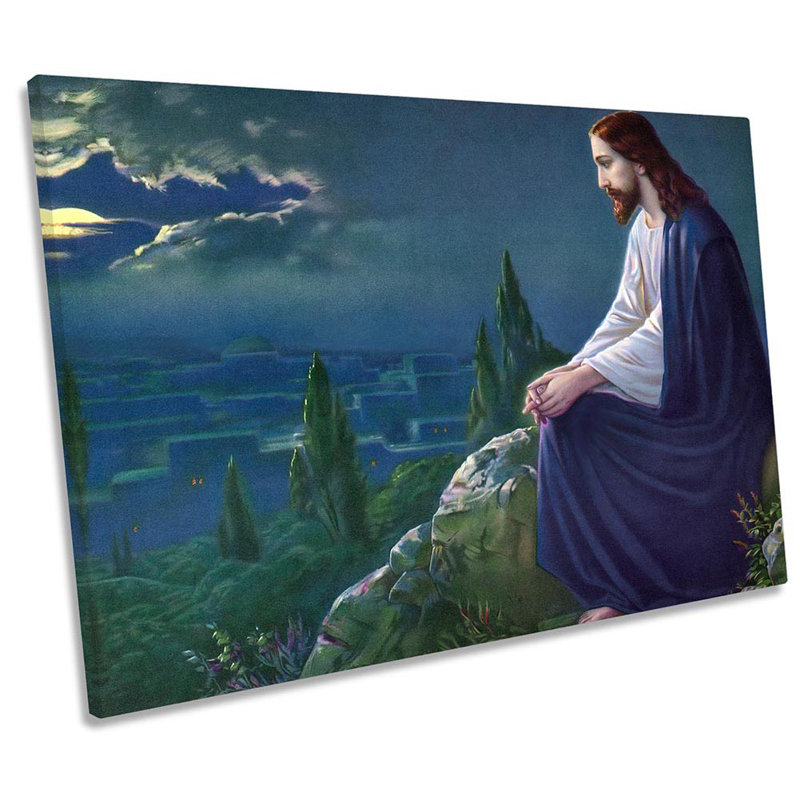 Untersberger Jesus Untersberger Jesus Christ At Mount Of Olives - Wrapped Canvas Print, 30.5cm H x 45.7cm W x 2cm D