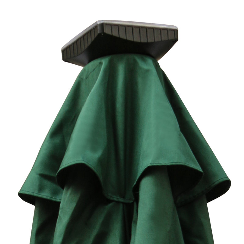 Martigues 2.5m Traditional Parasol with Lights, Green