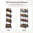 4-Tier Industrial Rolling Storage Cart, Narrow Kitchen Wine Rack