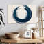 Cercle abstrait sur toile-1550149507