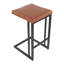 Vandervoort Upholstered Counter Stool with Metal Frame-810747610