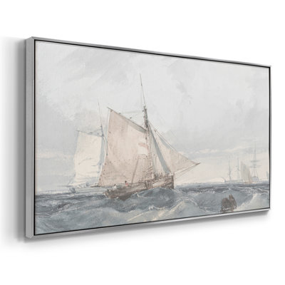 Série nautique-CCCCXXIV- Toile tendue avec châssis tendue, prête à être accrochée