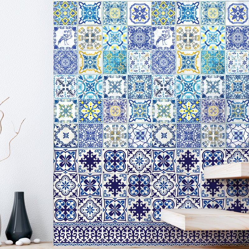 Carreau de terrain en vinyle 6 po x 6 po Moroccan