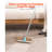 Pet Hair Carpet Rake 35.83-55.51 in Adjustable Long Handle Pet Hair Broom Tool